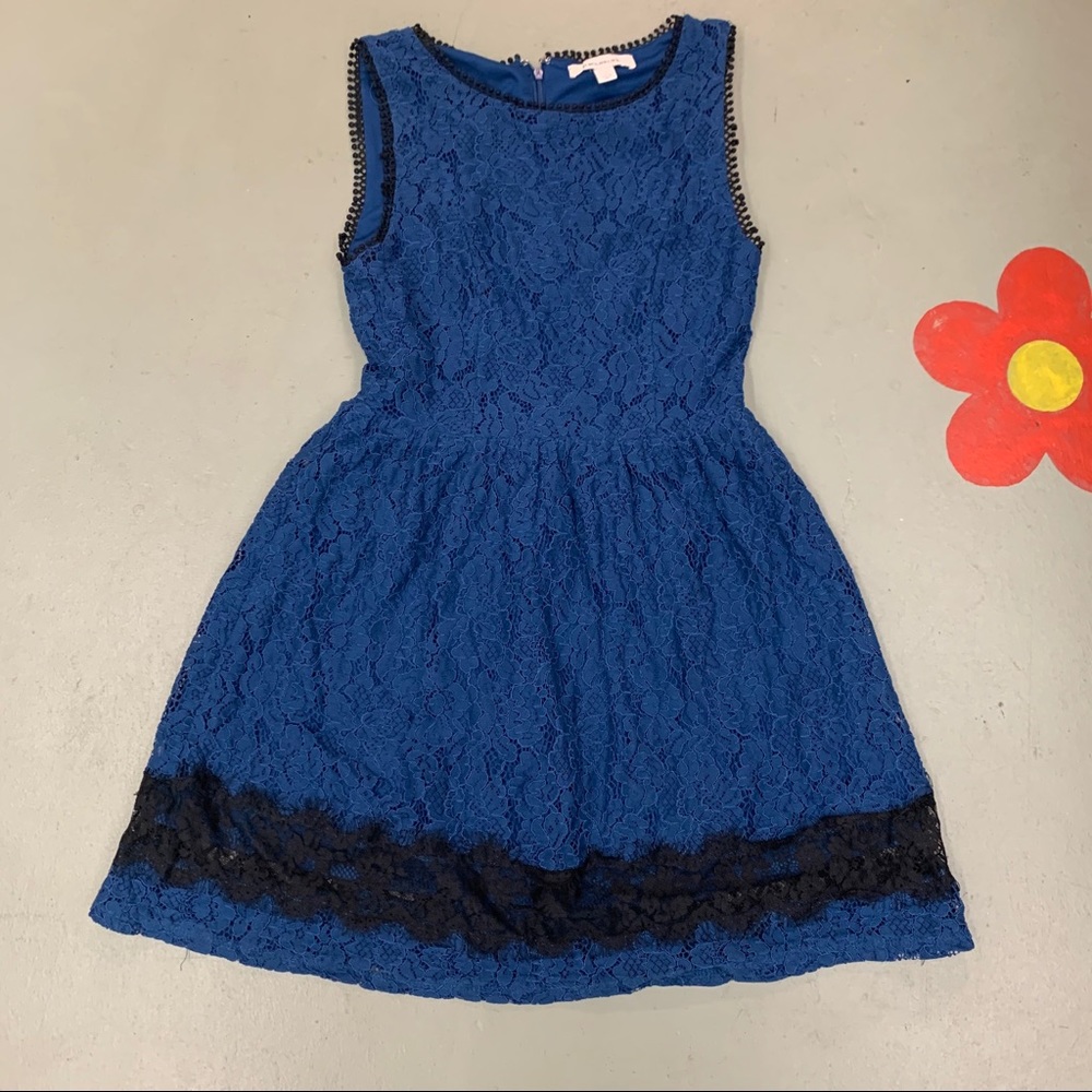 Francesca Royal Blue Lace Dress